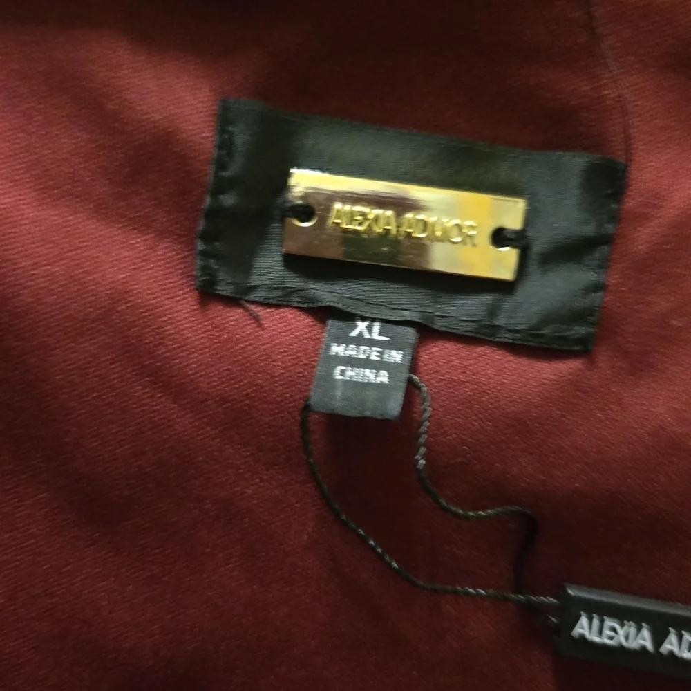 Alexia Admor NWT Draped One Shoulder Jumpsuit Fuchsia XL - Picture 11 of 12